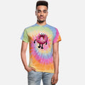 Cheerful Animated Doughnut with Pink Frosting