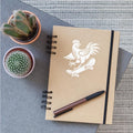 Chicken rooster hen skater silhouette minimalist