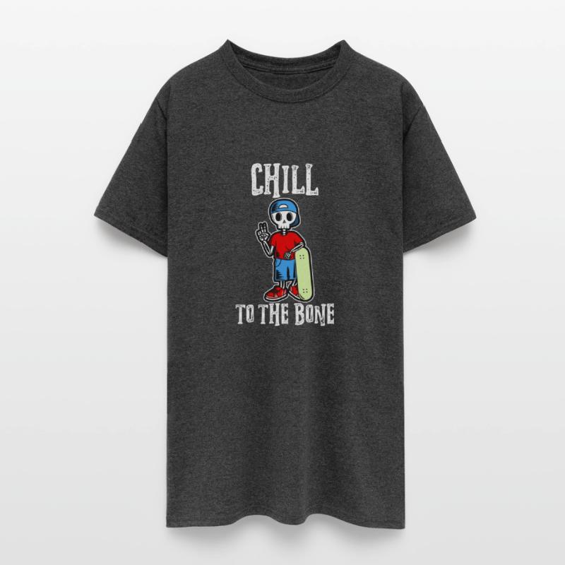 Chill To The Bone Skull Skater Dark Colors