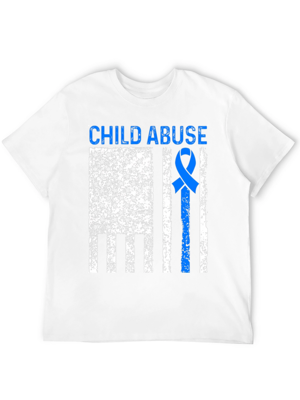 Child Abuse Awareness Ribbon Flag T-Shirt