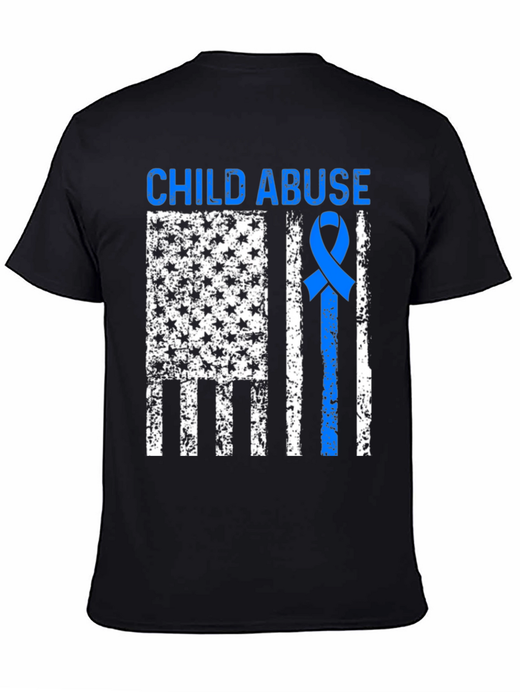 Child Abuse Awareness Ribbon Flag T-Shirt