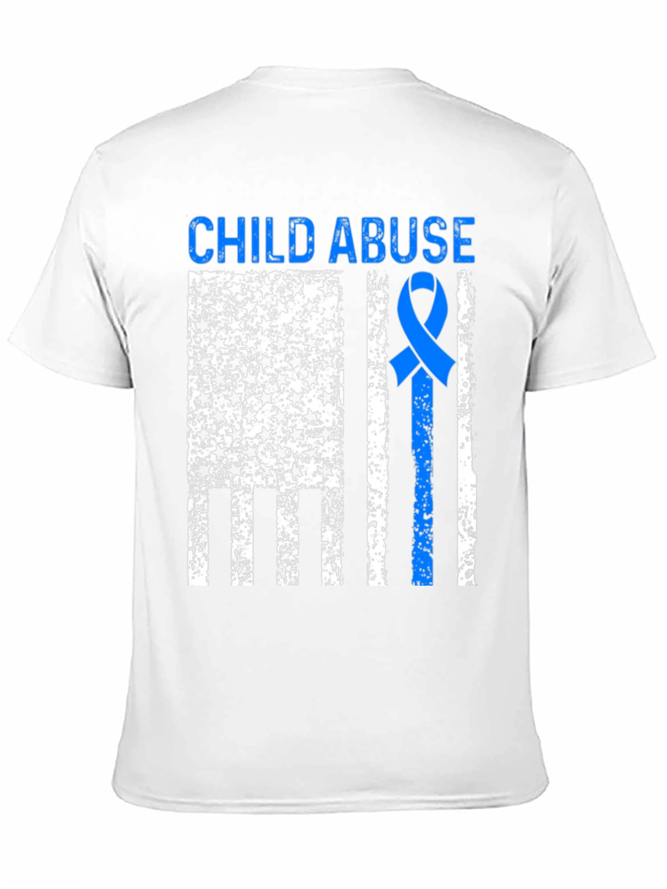 Child Abuse Awareness Ribbon Flag T-Shirt