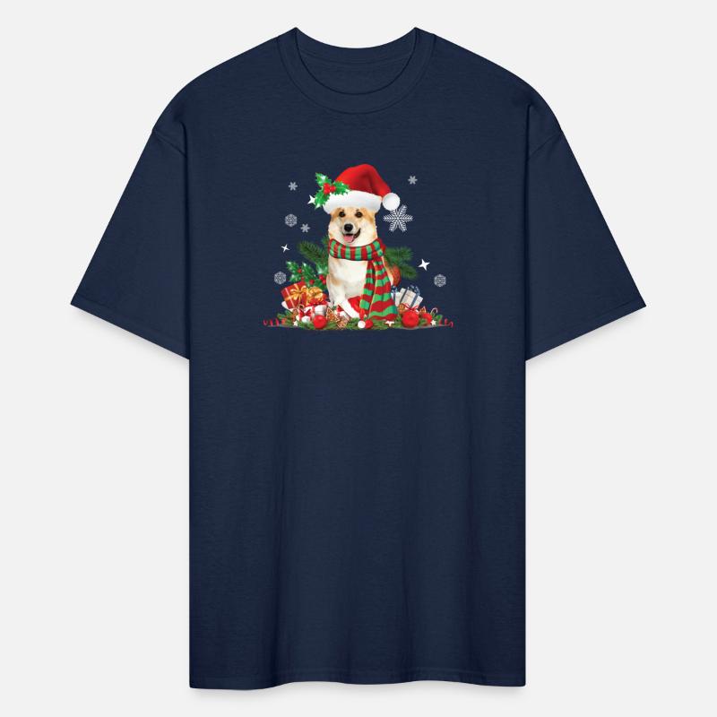 Christmas themed Corgi dog