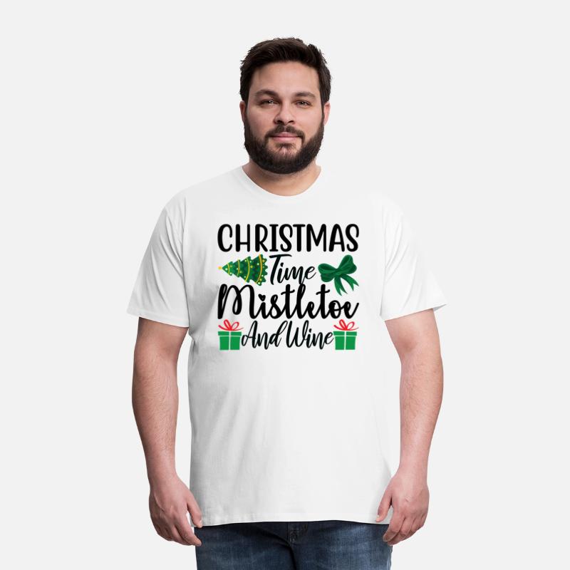 Christmas Time Mistletoe and Wine
