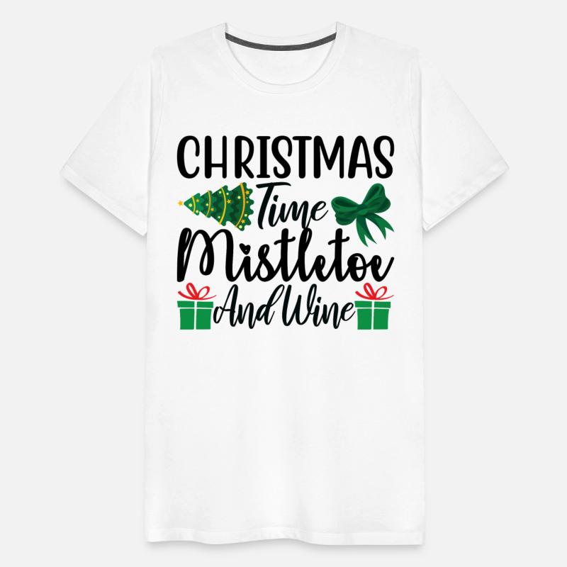 Christmas Time Mistletoe and Wine