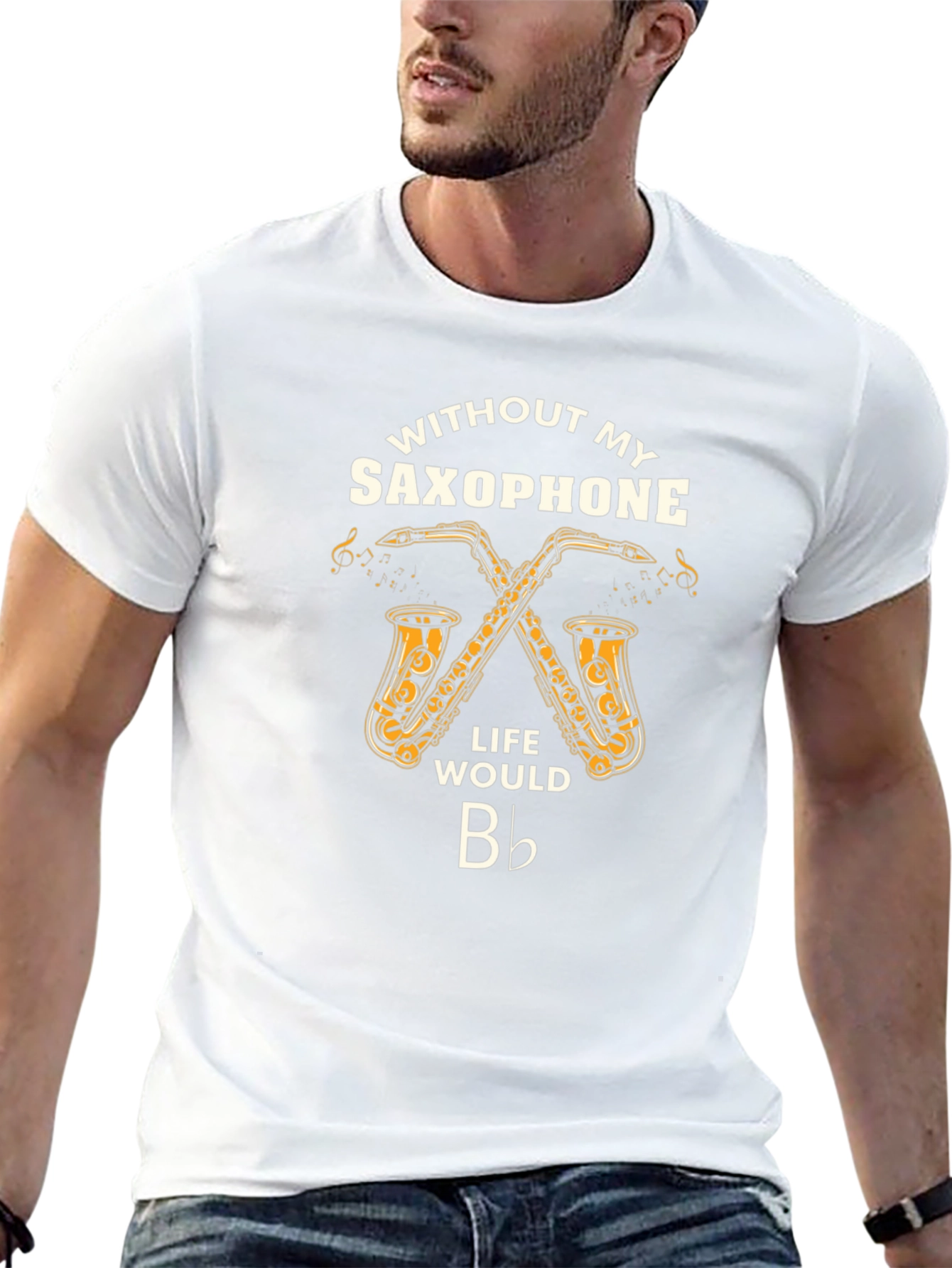 Saxophone Lover T-Shirt: Life Would Be Flat!