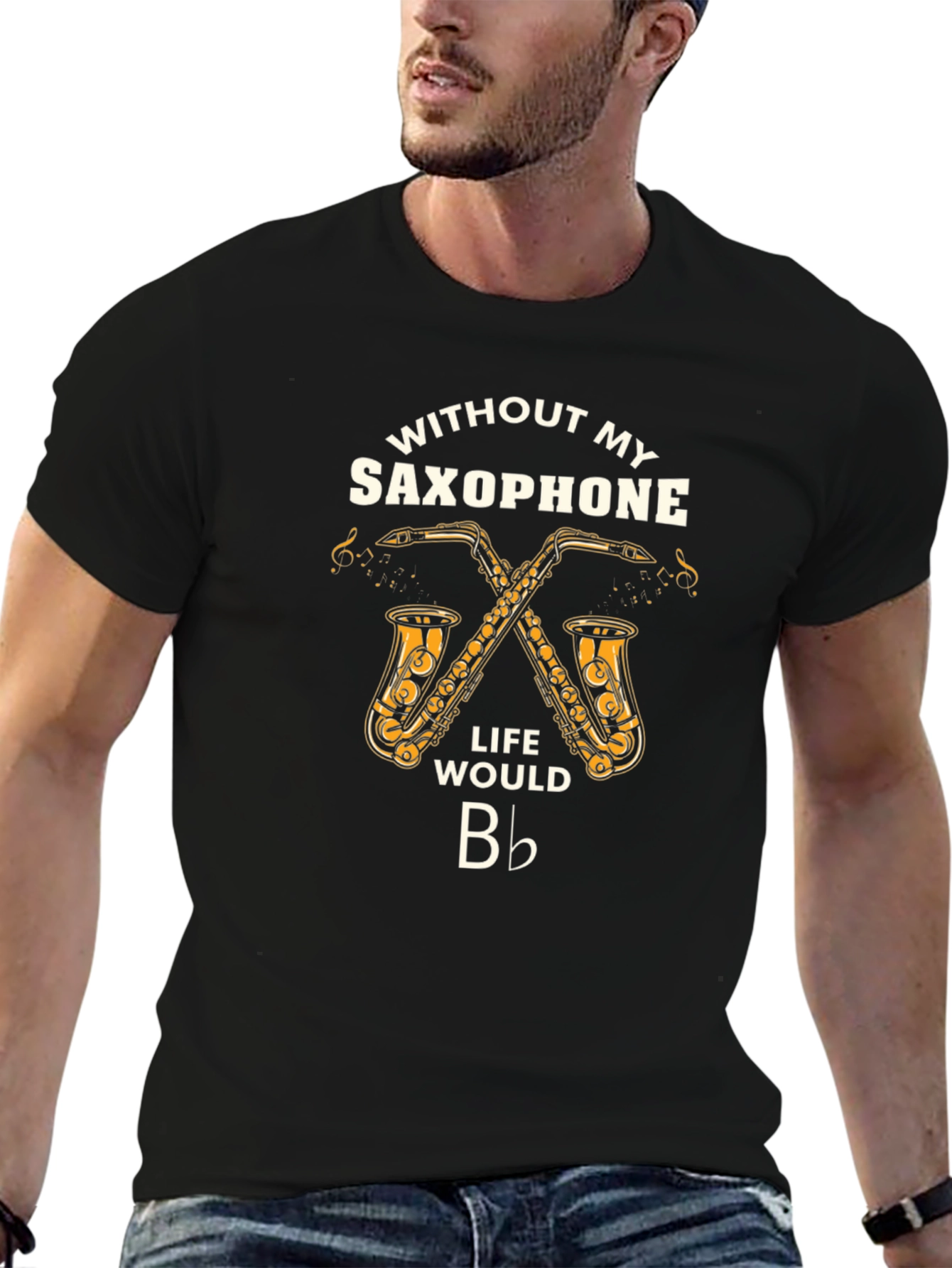 Saxophone Lover T-Shirt: Life Would Be Flat!