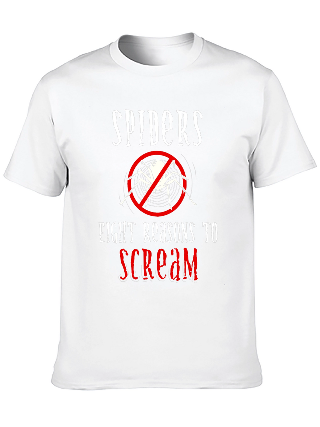 Spiders Eight Reasons to Scream Graphic Tee