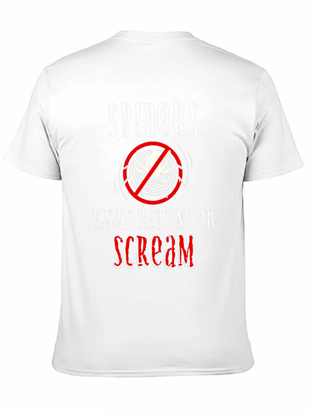 Spiders Eight Reasons to Scream Graphic Tee