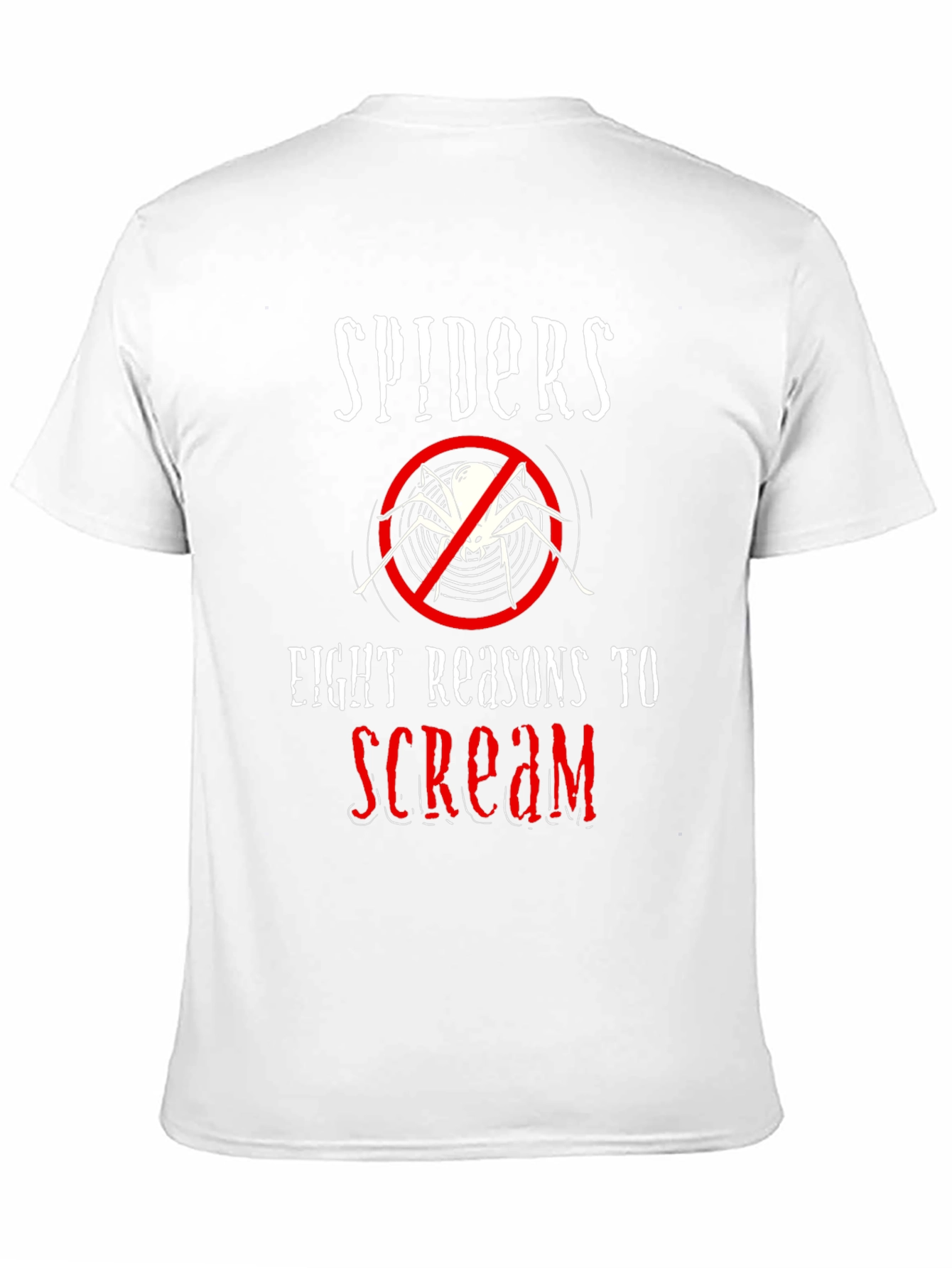 Spiders Eight Reasons to Scream Graphic Tee