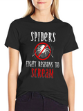 Spiders Eight Reasons to Scream Graphic Tee