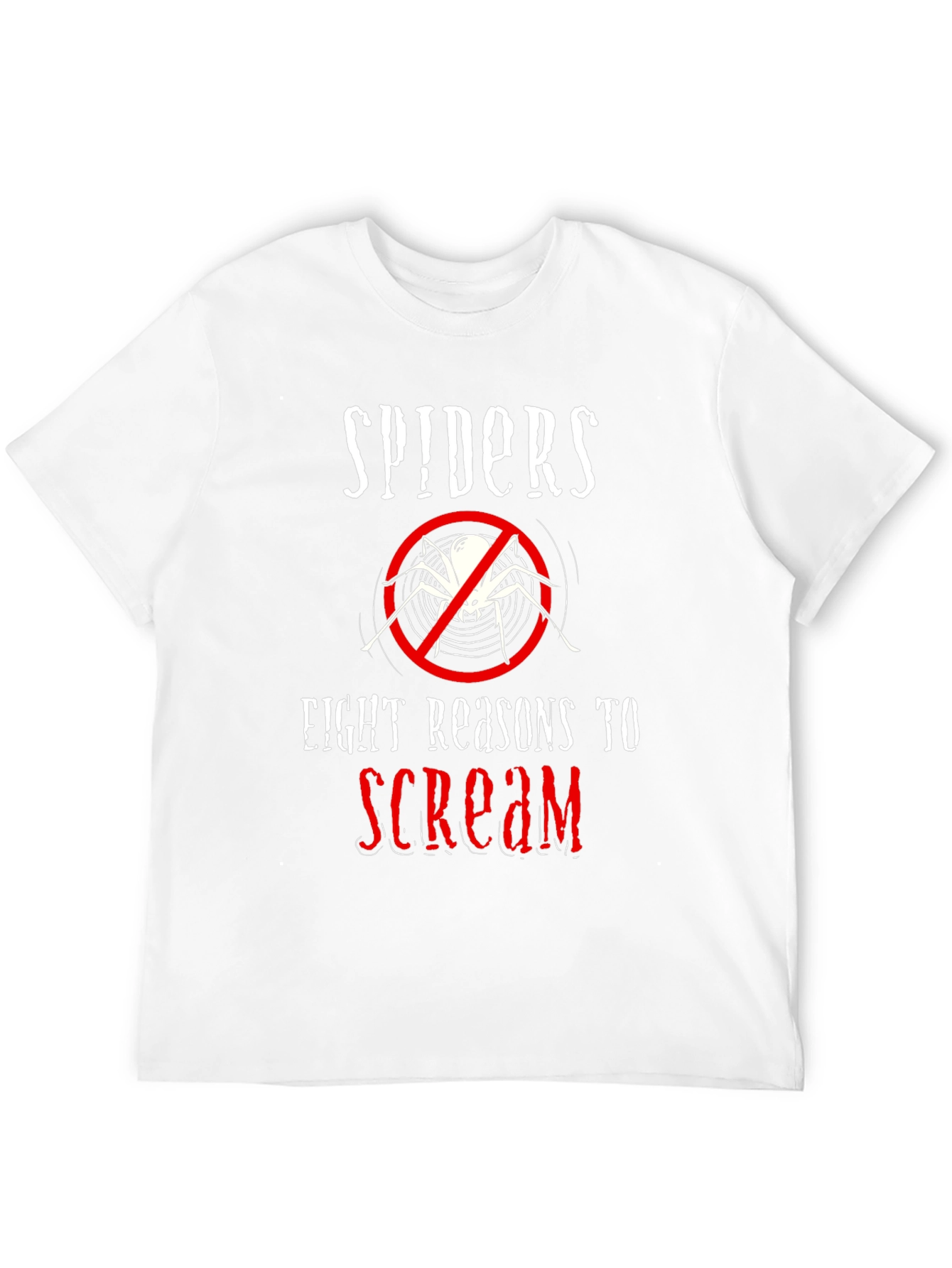 Spiders Eight Reasons to Scream Graphic Tee