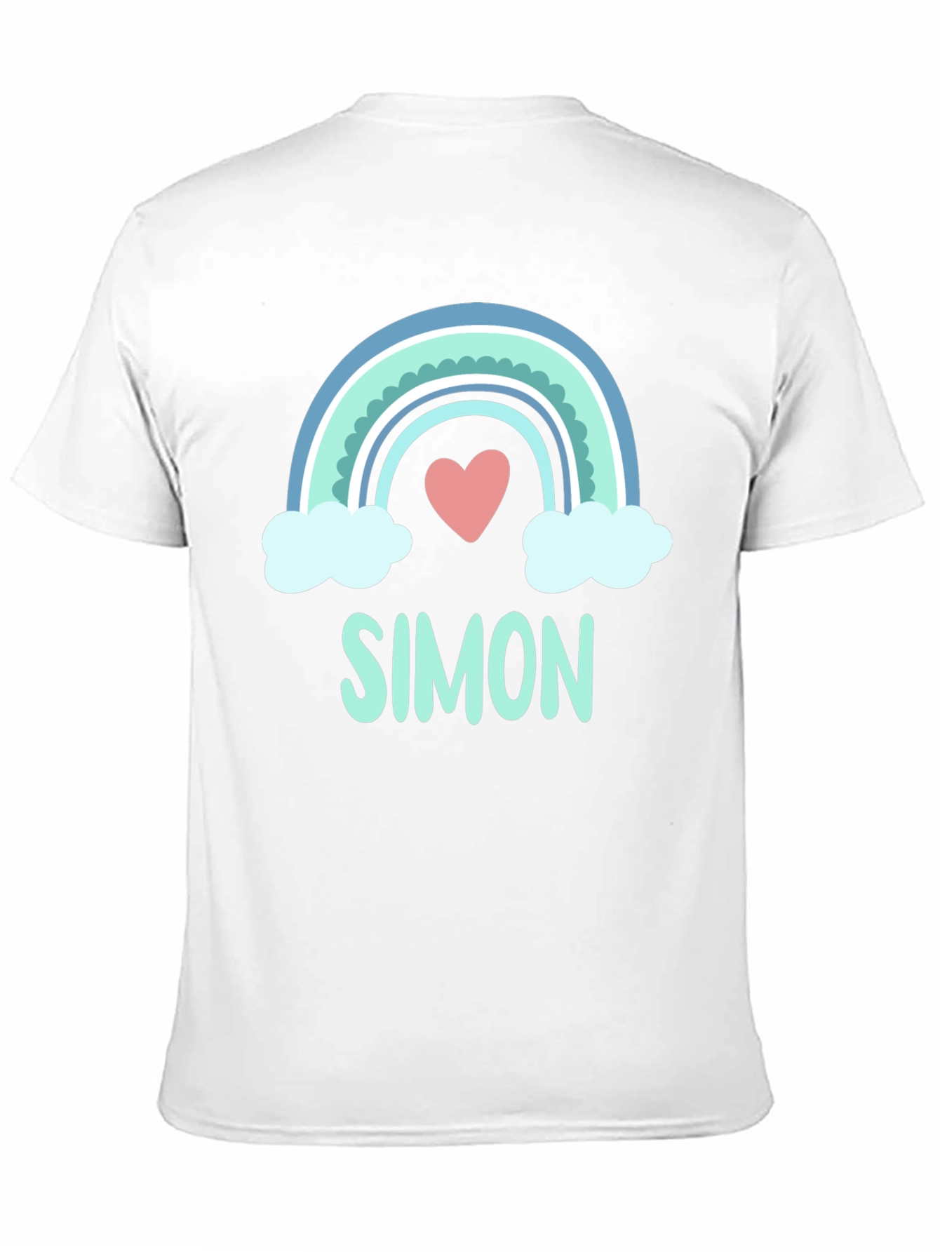 Simon Rainbow Heart Graphic Tee