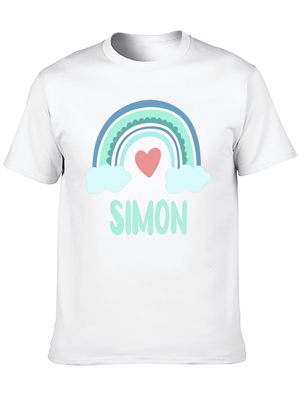 Simon Rainbow Heart Graphic Tee