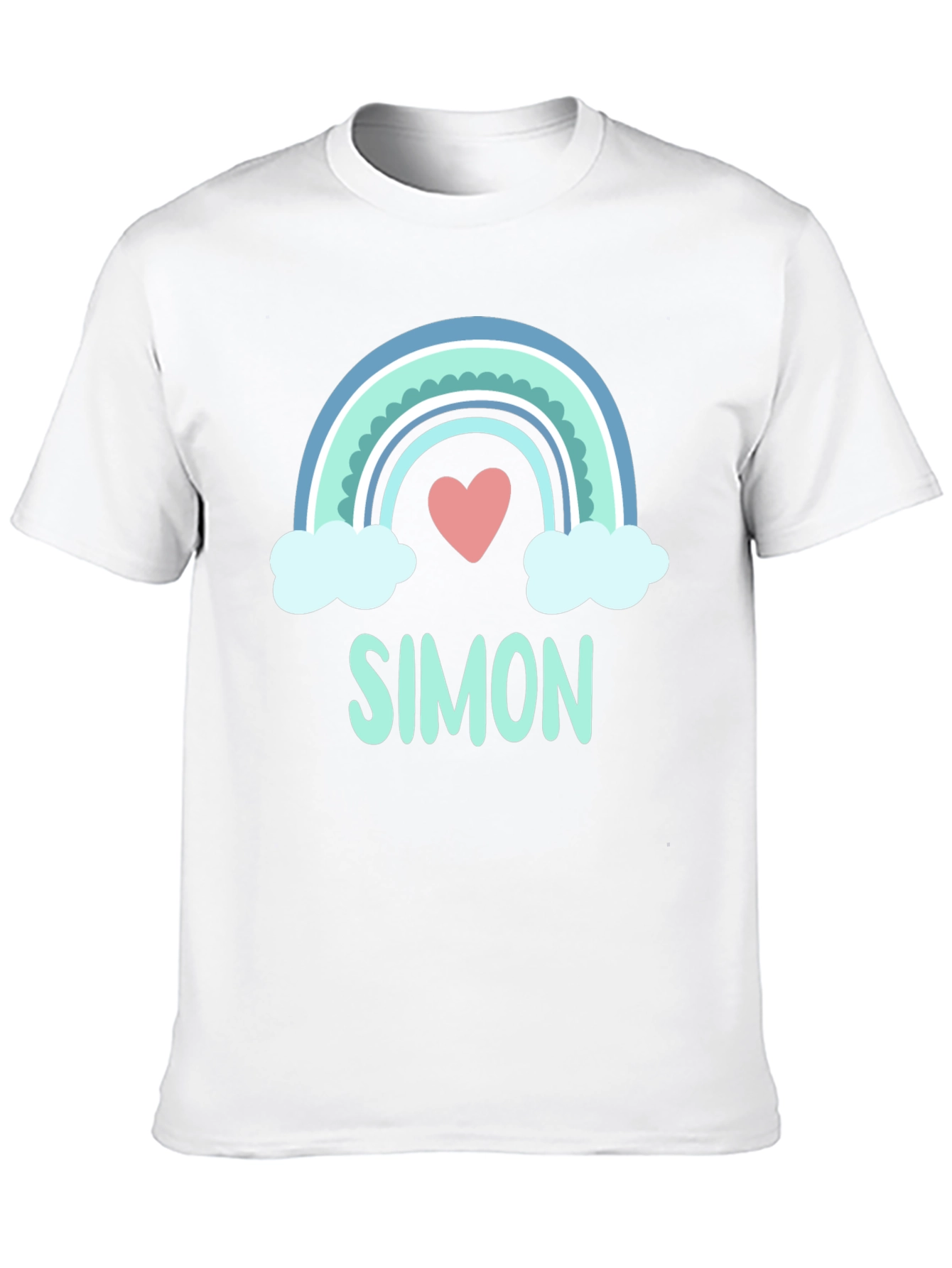 Simon Rainbow Heart Graphic Tee