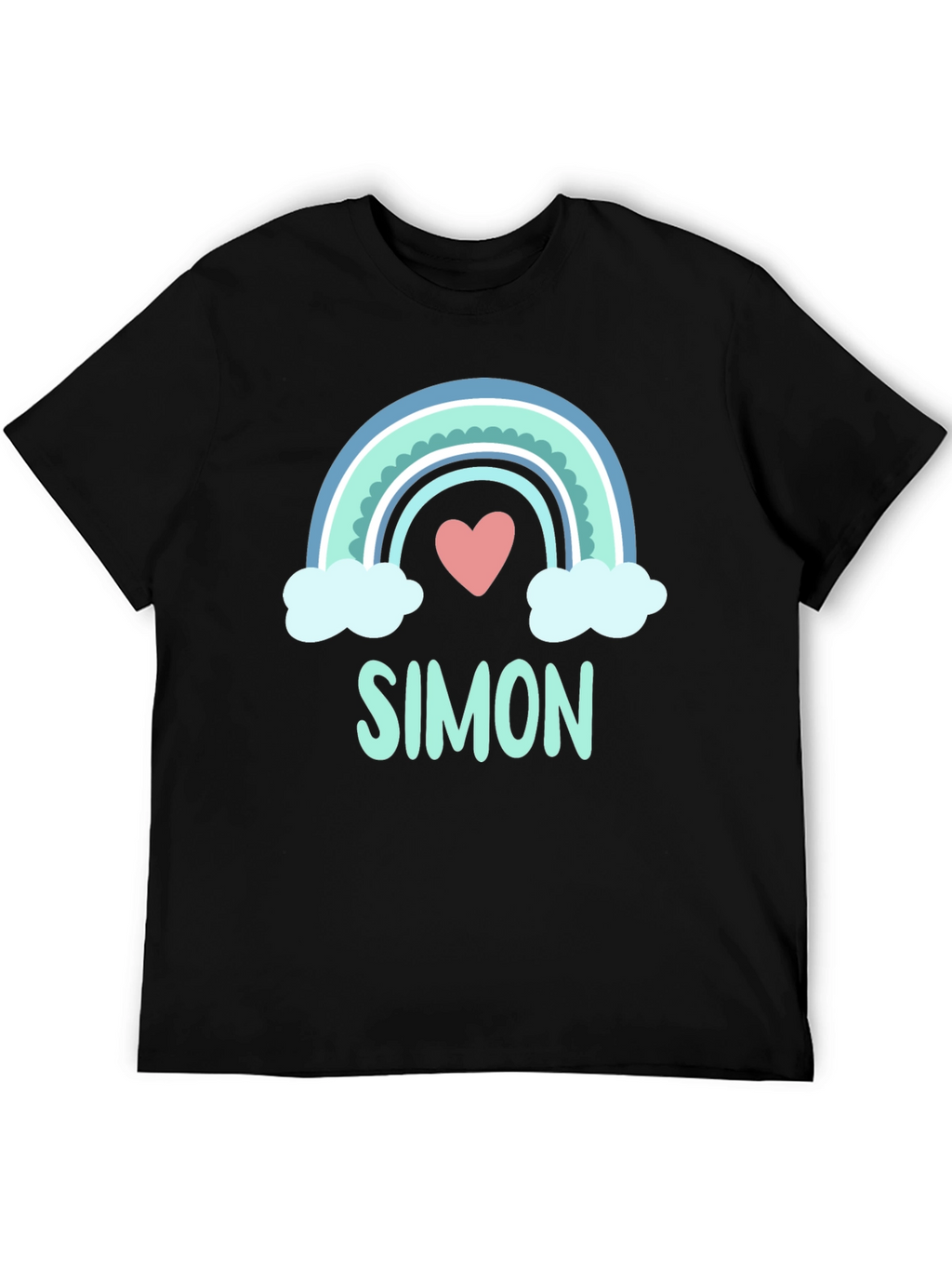 Simon Rainbow Heart Graphic Tee