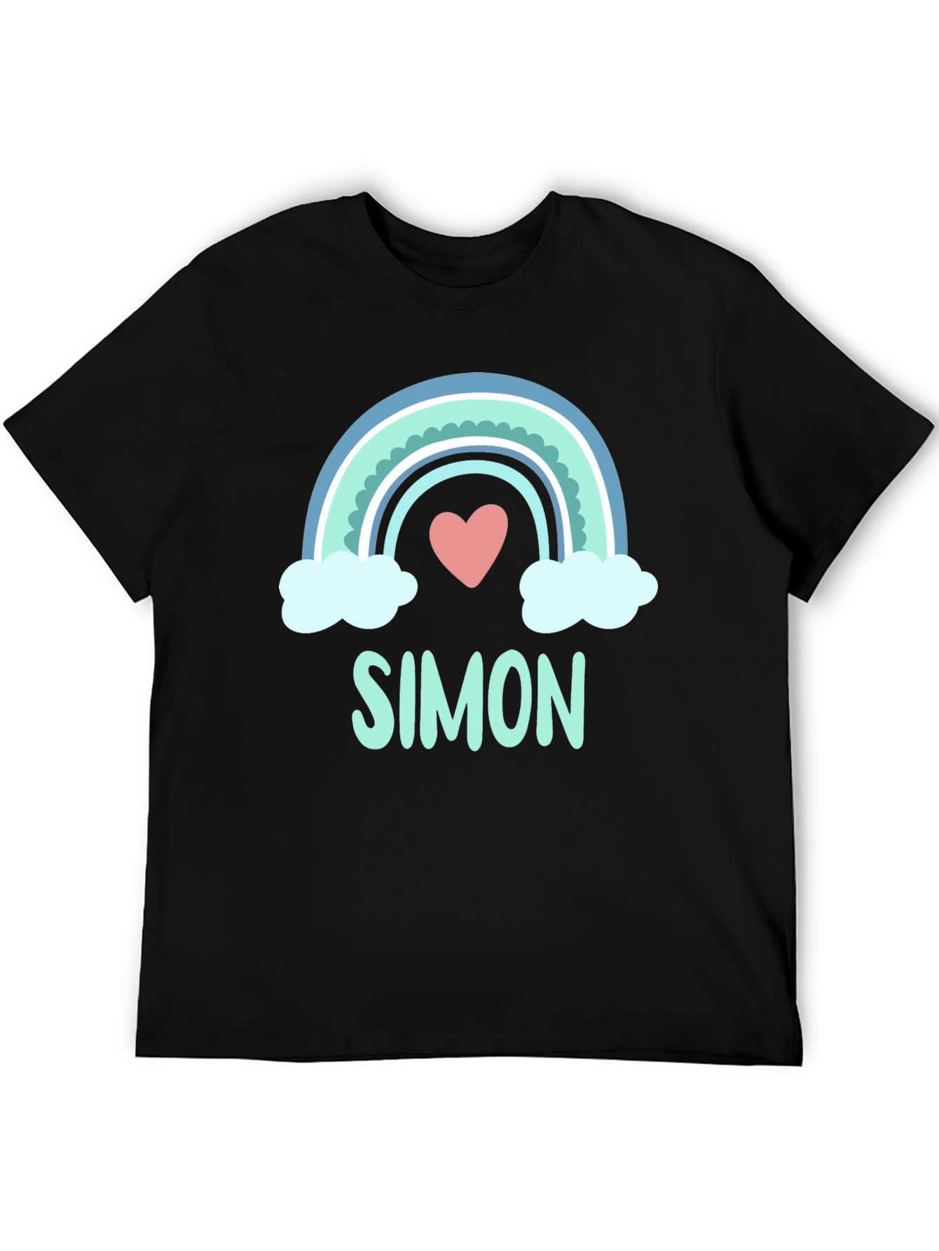 Simon Rainbow Heart Graphic Tee