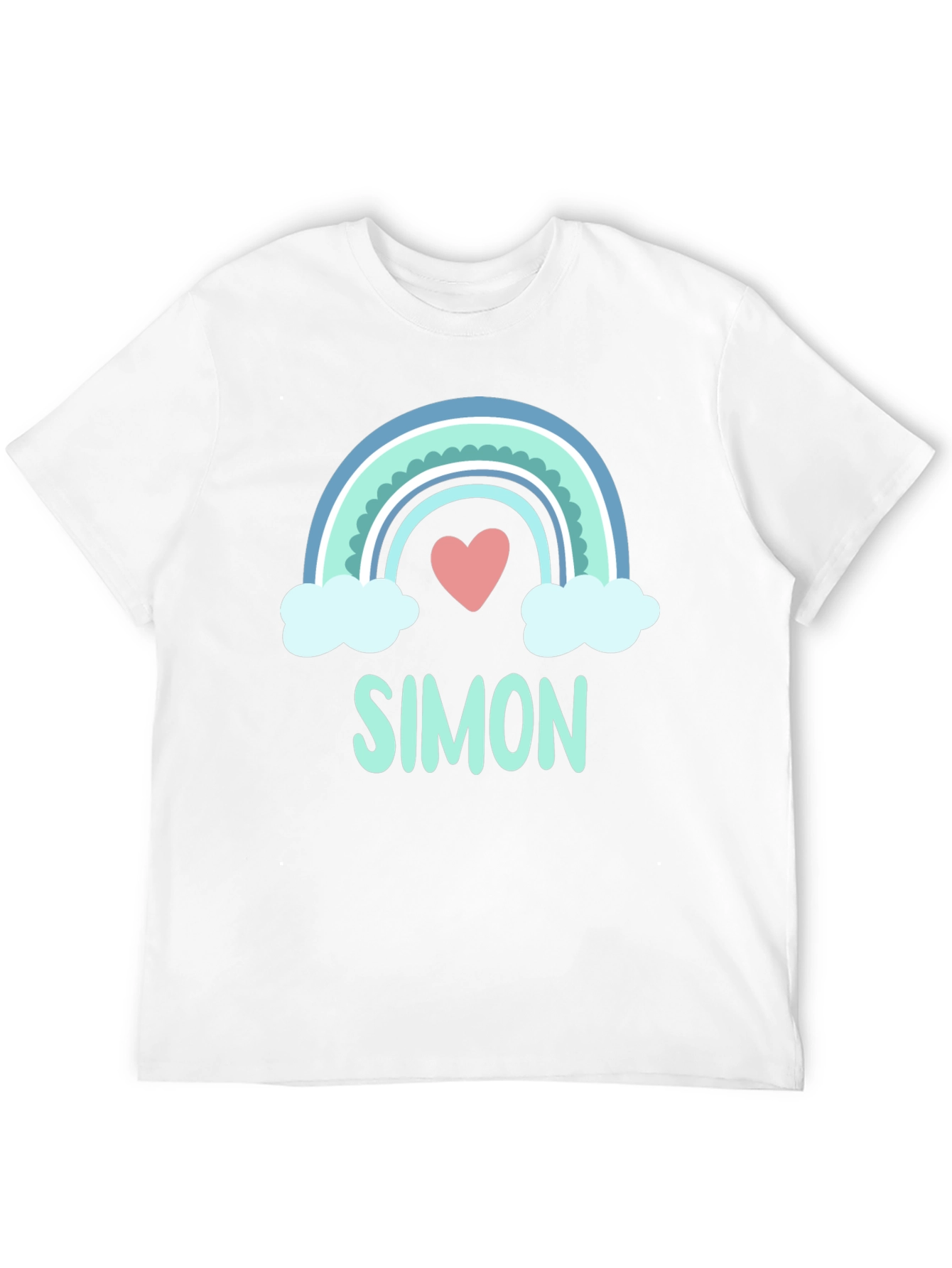 Simon Rainbow Heart Graphic Tee