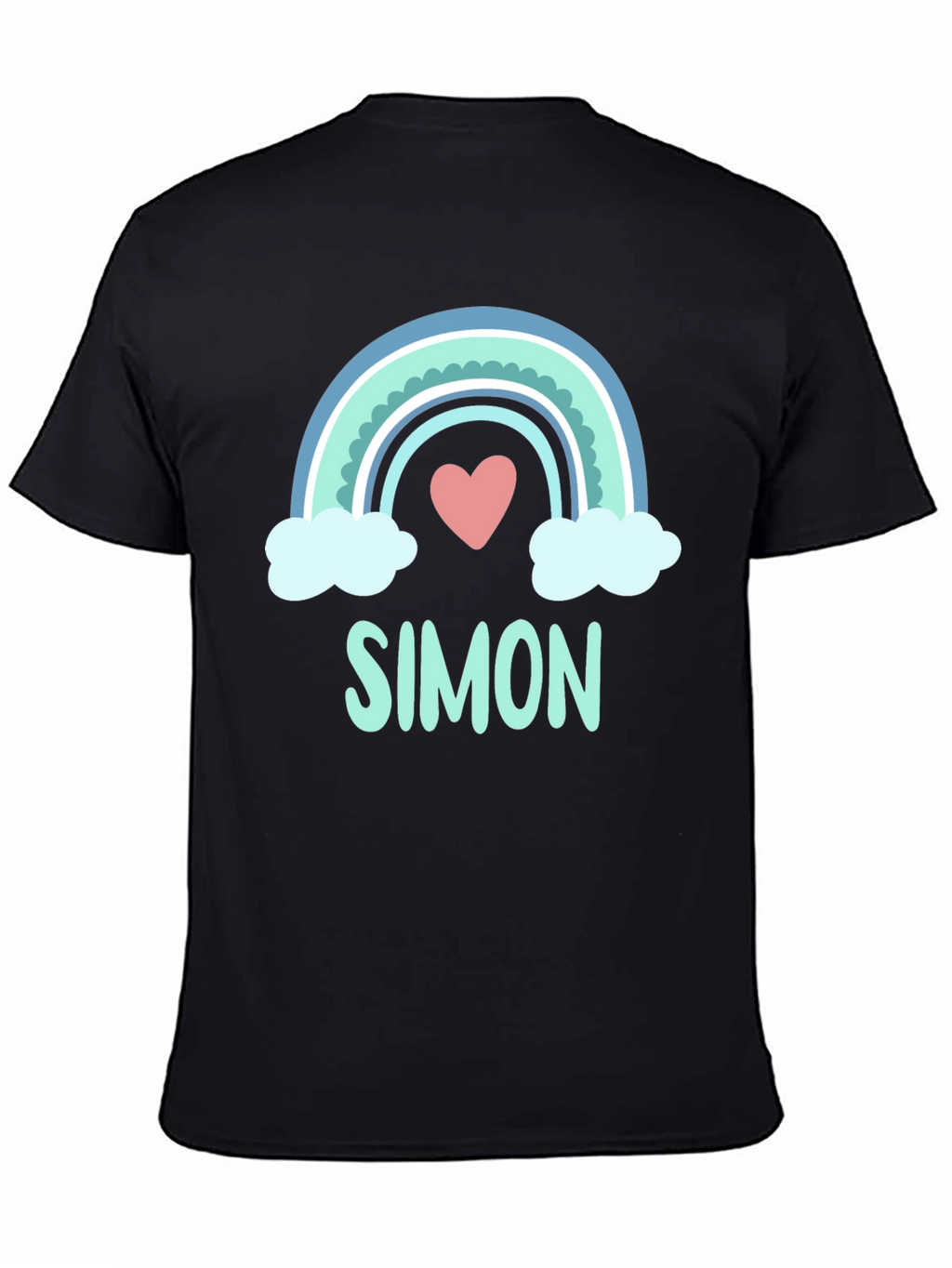 Simon Rainbow Heart Graphic Tee