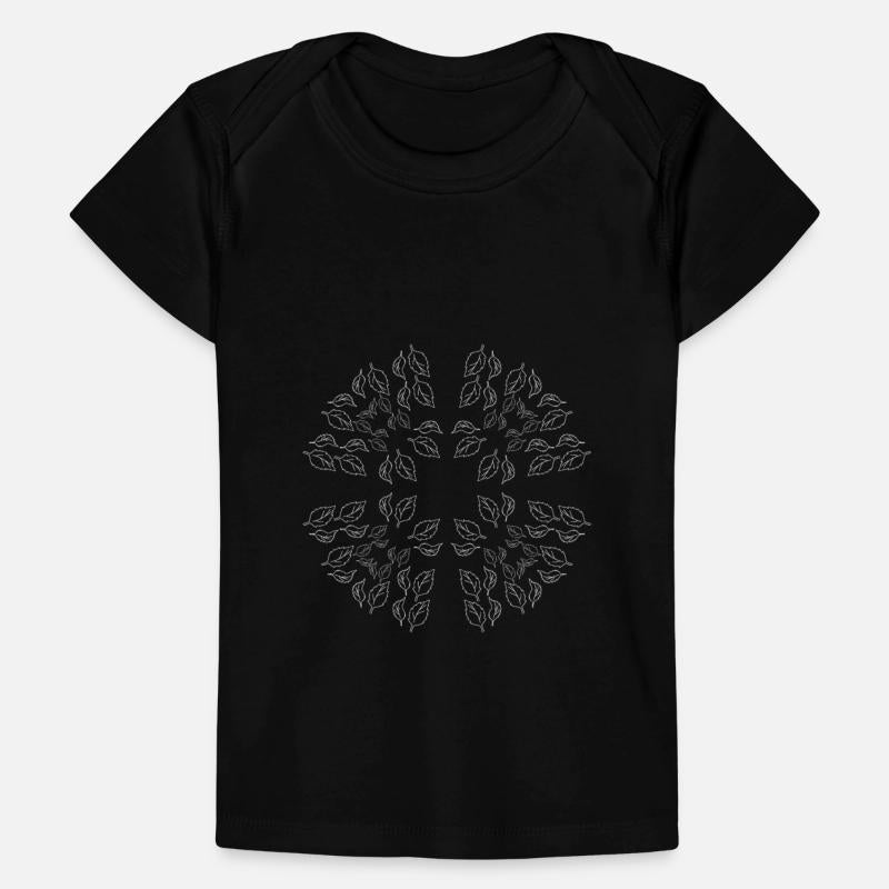 Circular pattern in form of mandala with flower