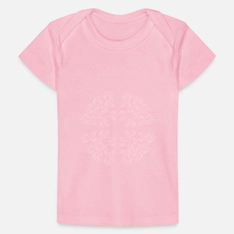 Circular pattern in form of mandala with flower
