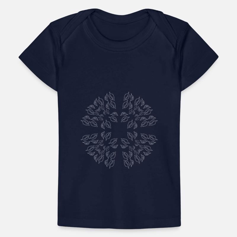 Circular pattern in form of mandala with flower