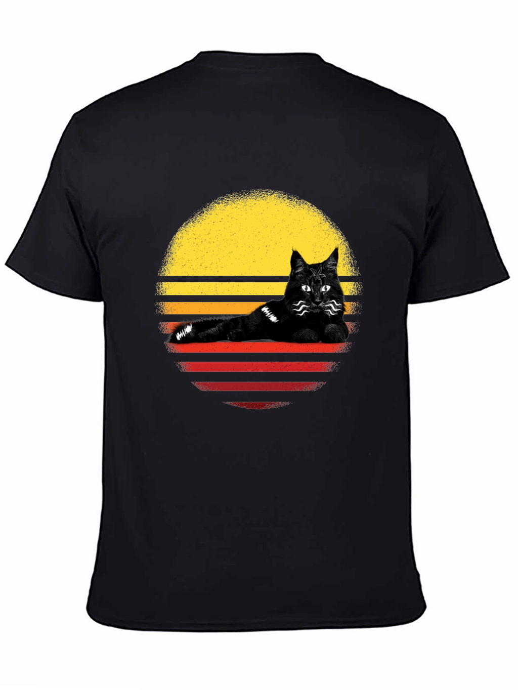 Retro Cat Sunset T-Shirt