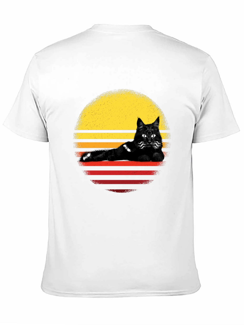 Retro Cat Sunset T-Shirt