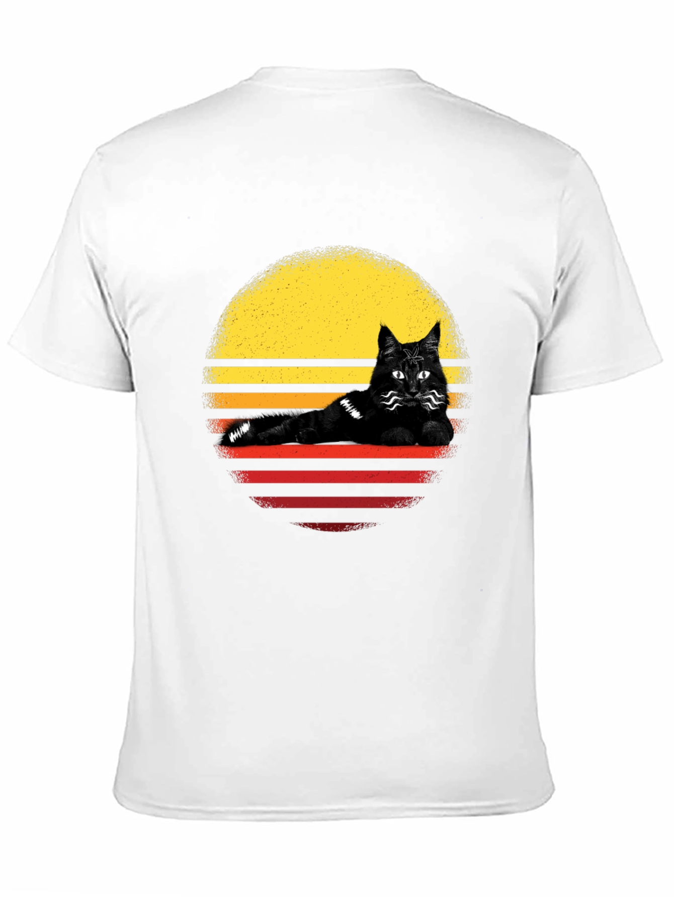 Retro Cat Sunset T-Shirt