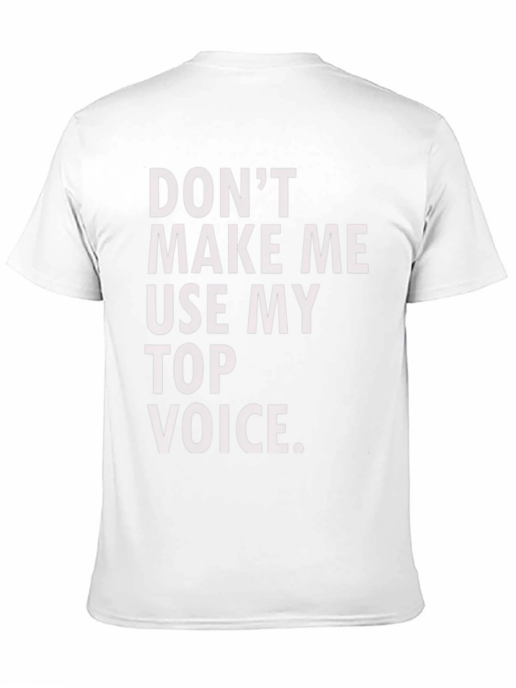 Funny Top Voice Black T-Shirt
