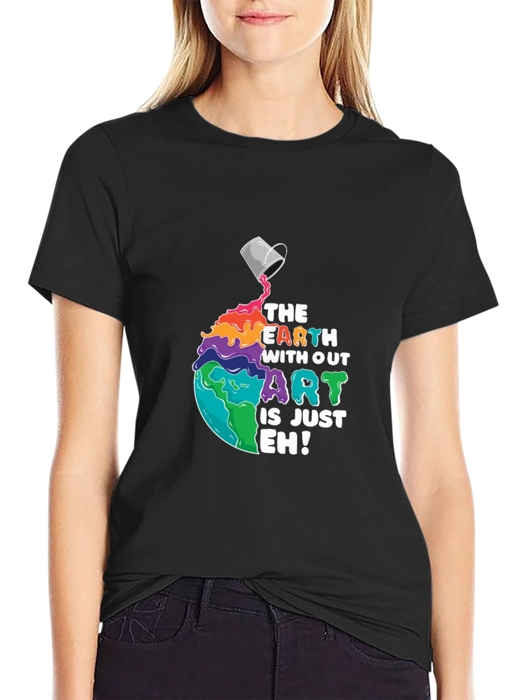 Artistic Planet Graphic T-Shirt