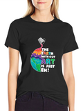Artistic Planet Graphic T-Shirt