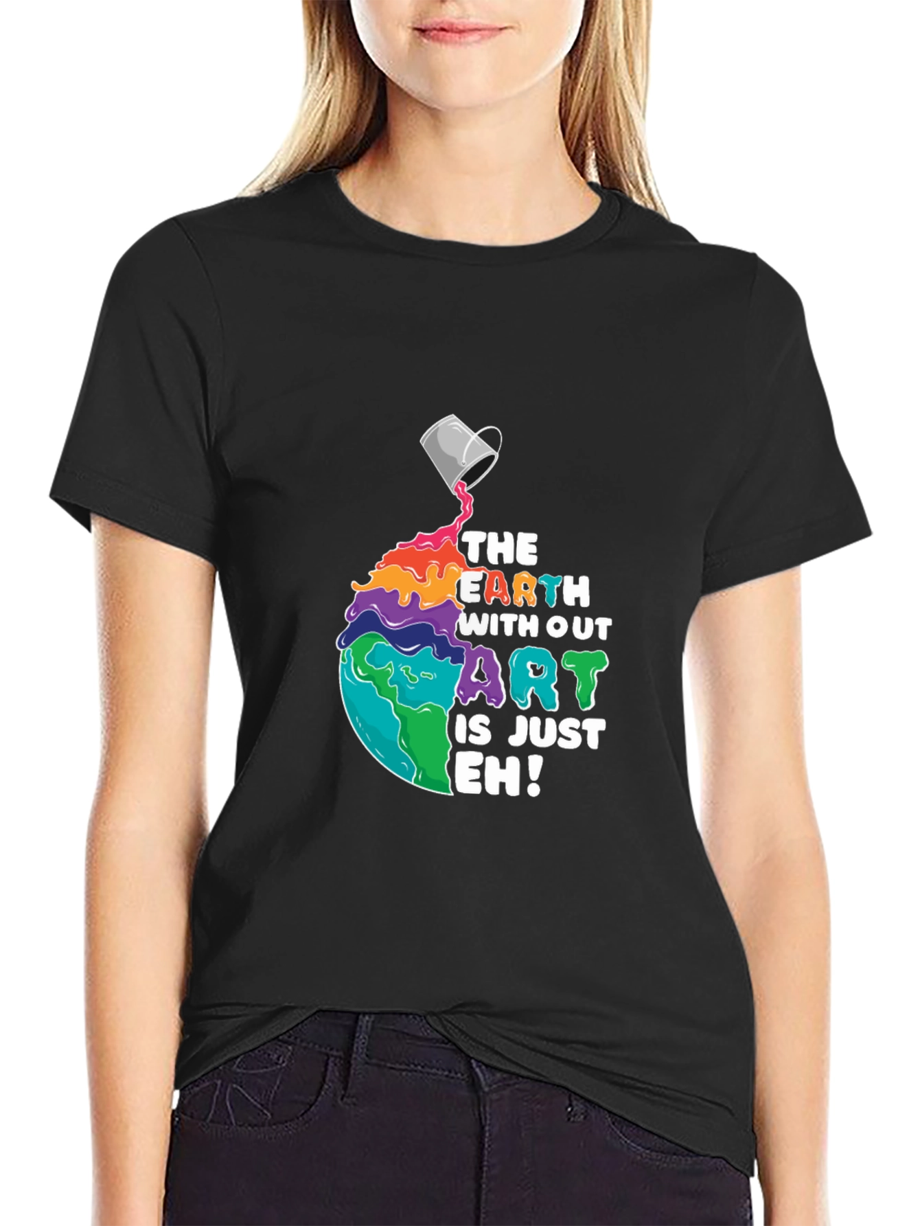 Artistic Planet Graphic T-Shirt