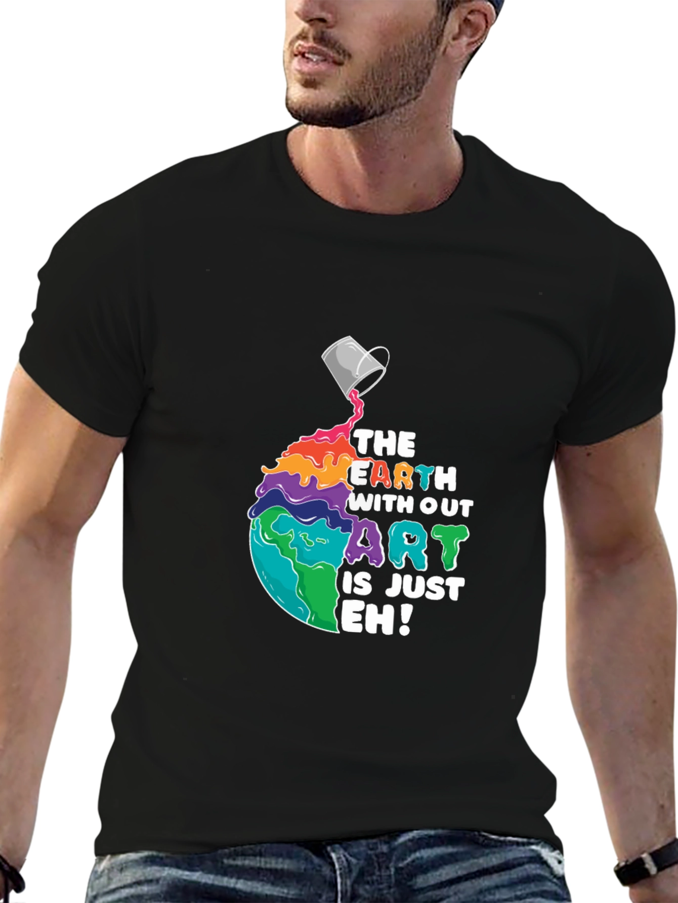 Artistic Planet Graphic T-Shirt
