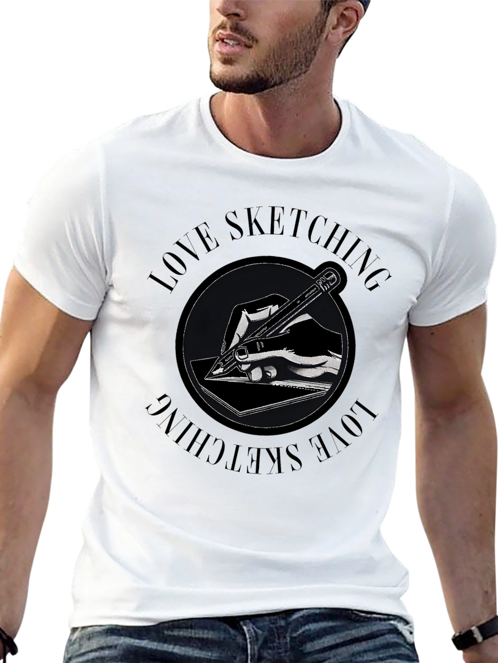 Love Sketching Graphic Tee - Artists T-Shirt