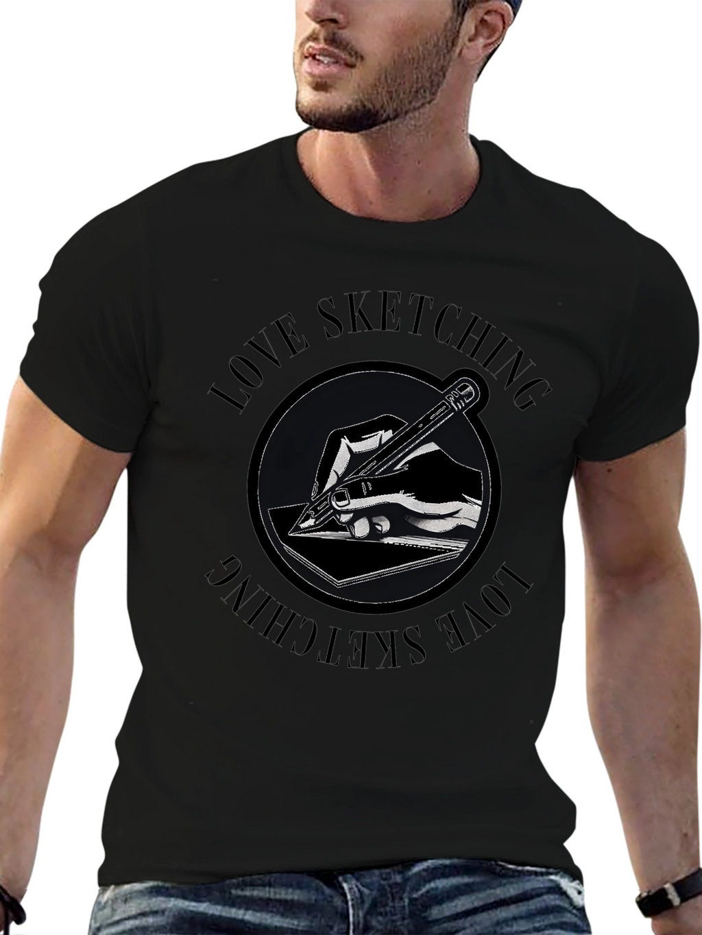 Love Sketching Graphic Tee - Artists T-Shirt