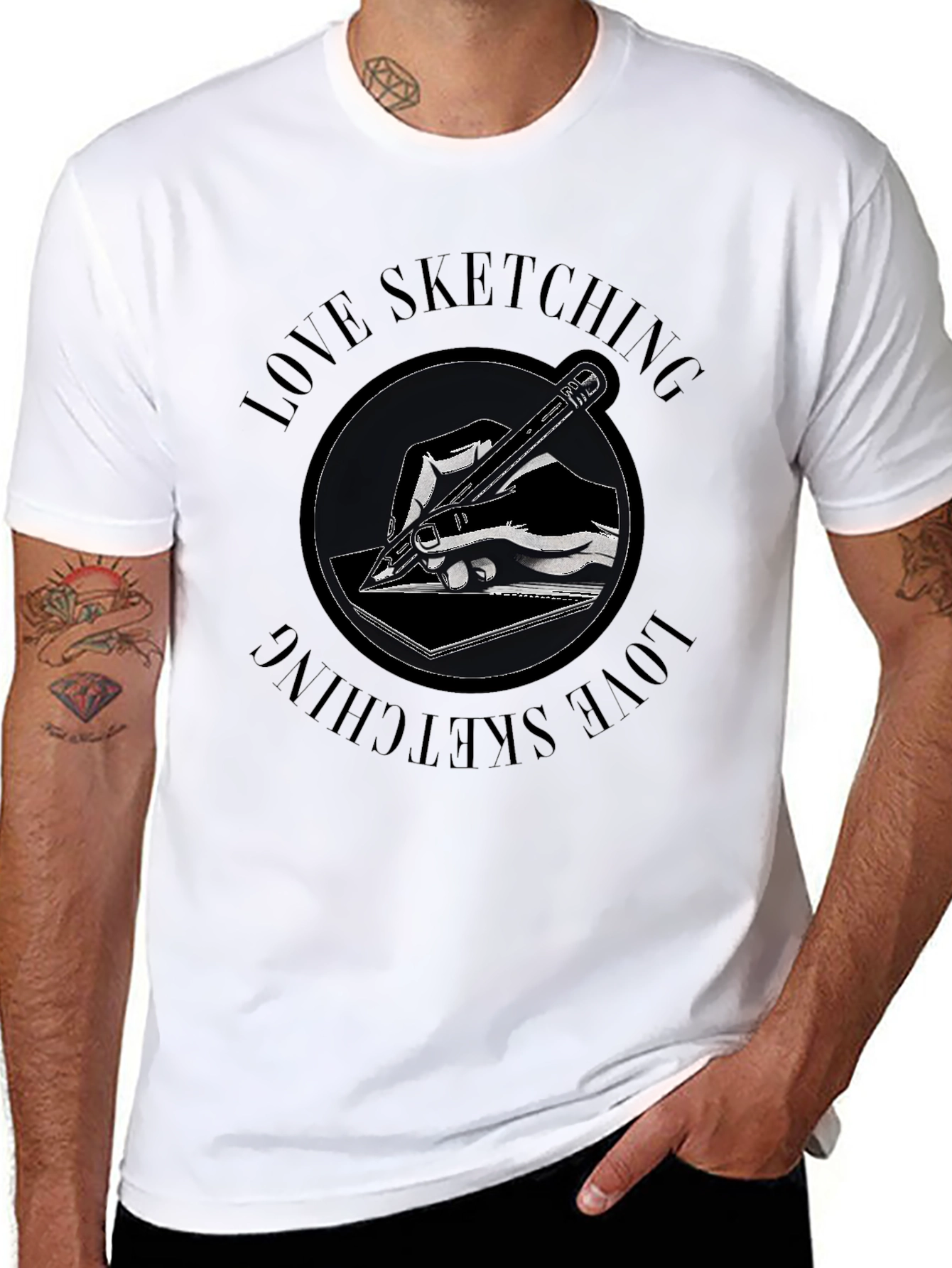 Love Sketching Graphic Tee - Artists T-Shirt