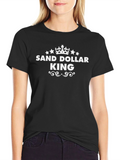 Sand Dollar King Graphic T-Shirt - Black