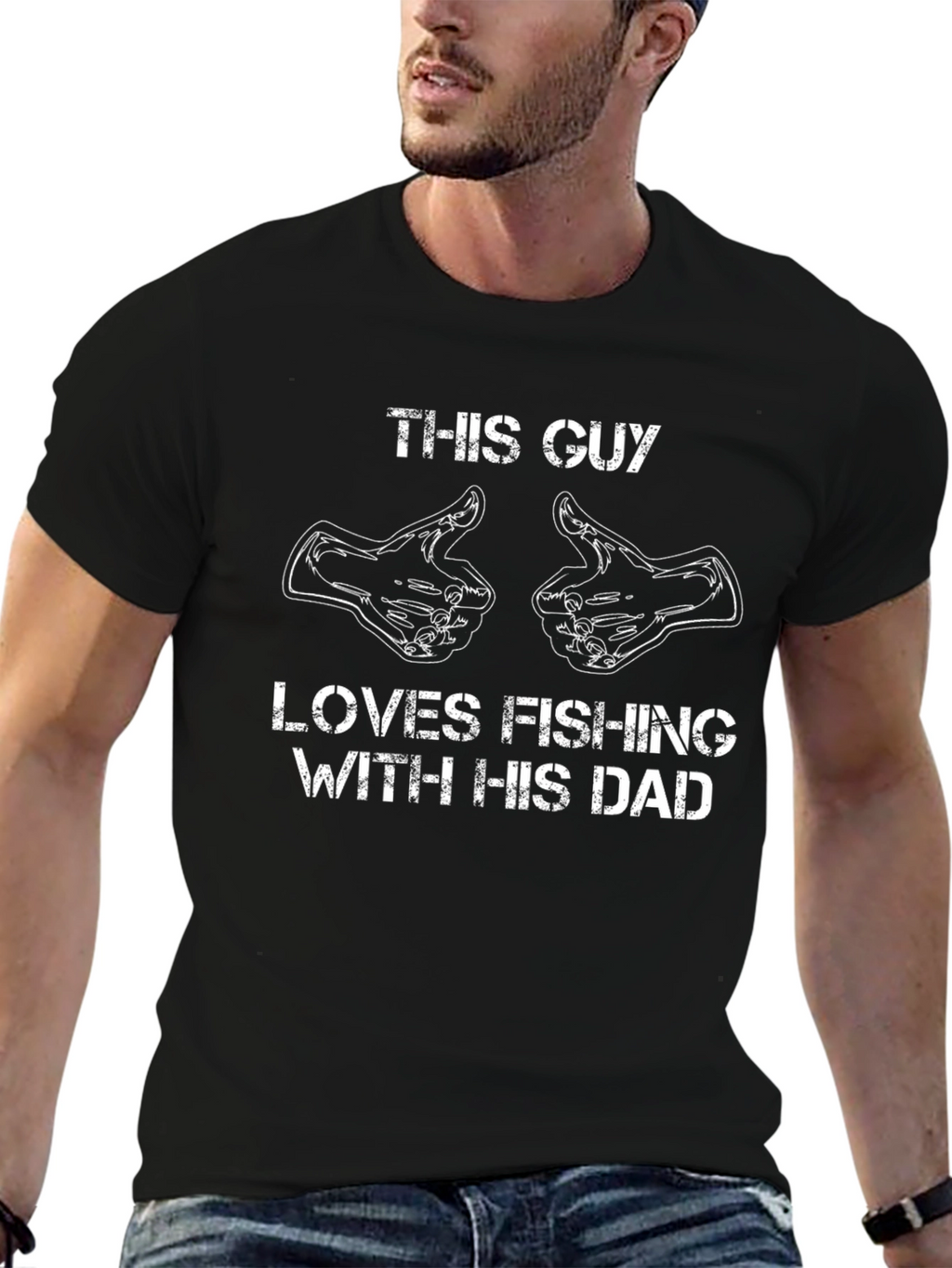 Fishing Dad T-Shirt - This Guy Loves Fishing