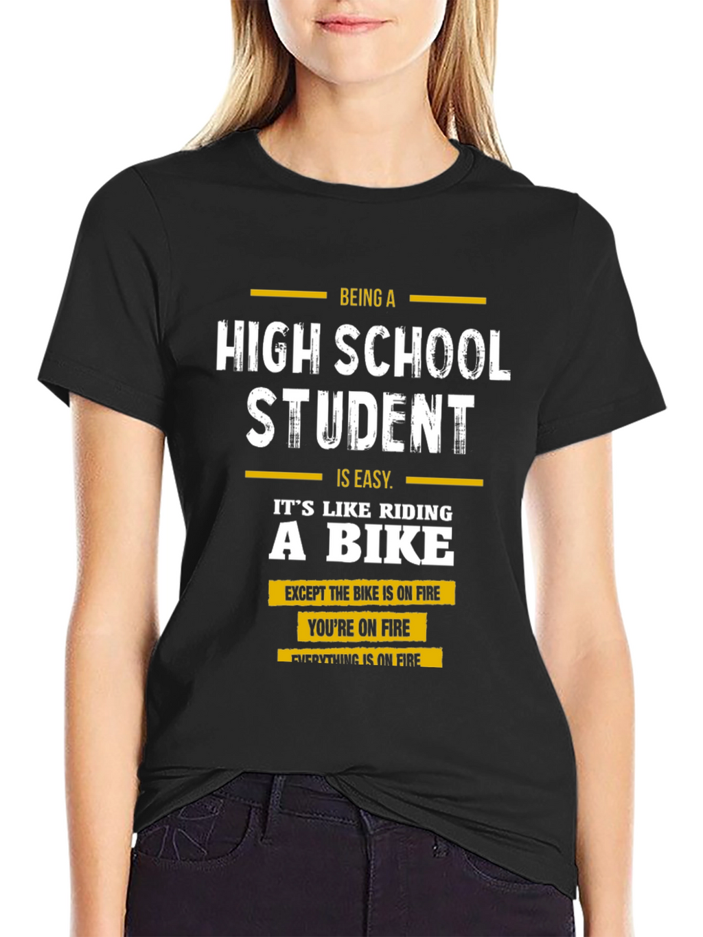 High School Student On Fire T-Shirt