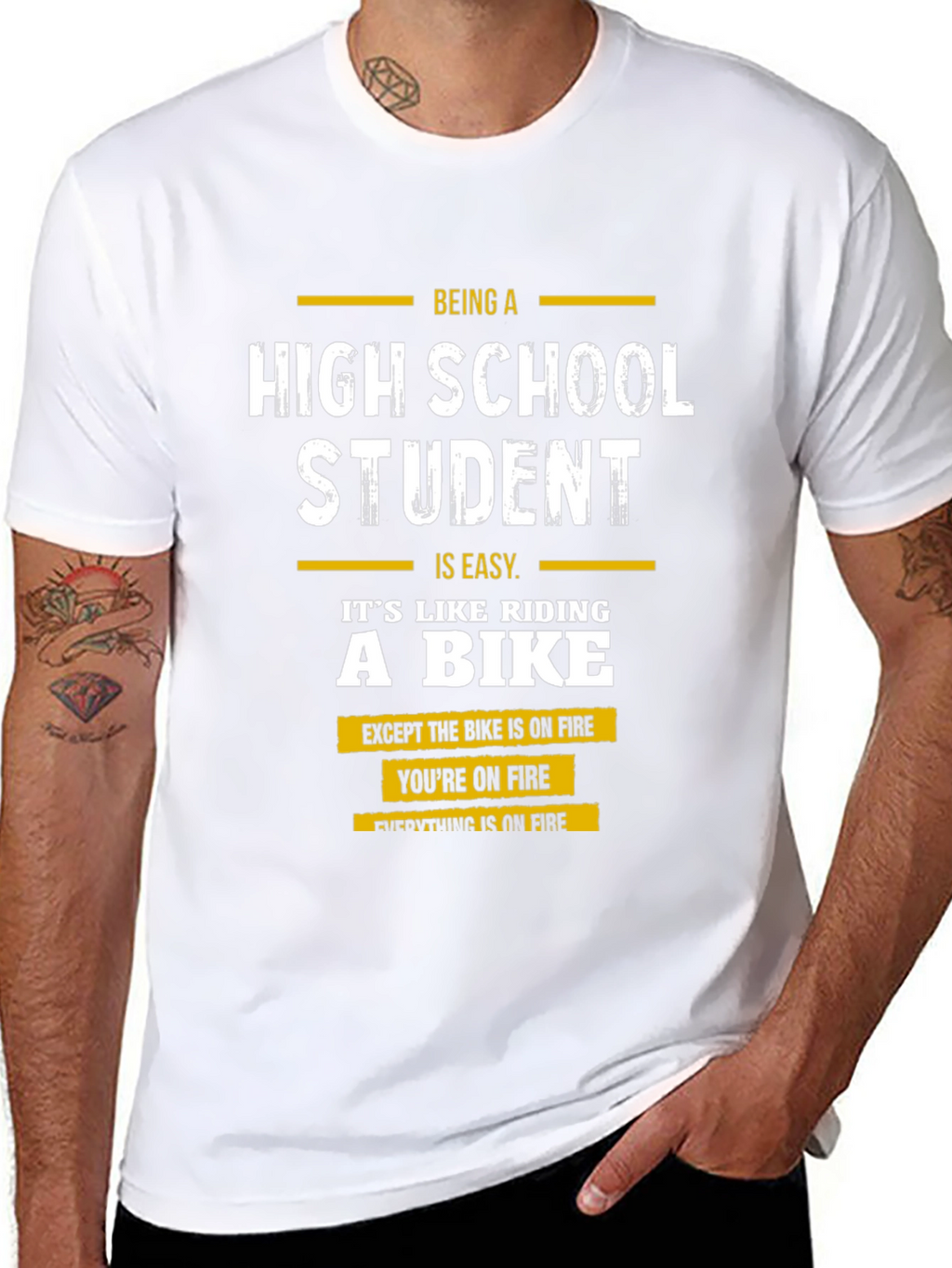 High School Student On Fire T-Shirt