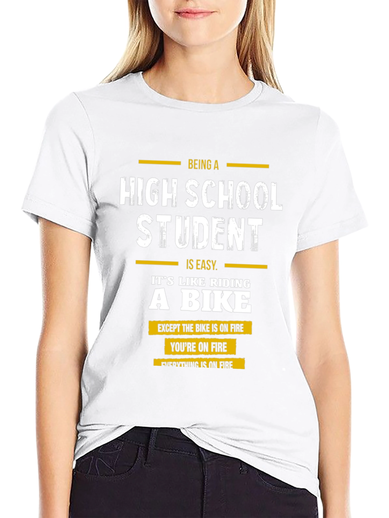High School Student On Fire T-Shirt