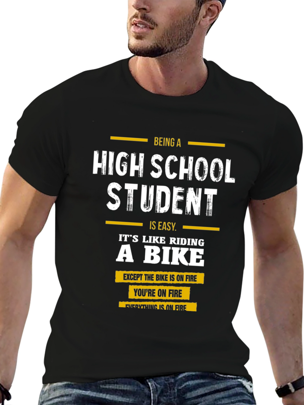 High School Student On Fire T-Shirt