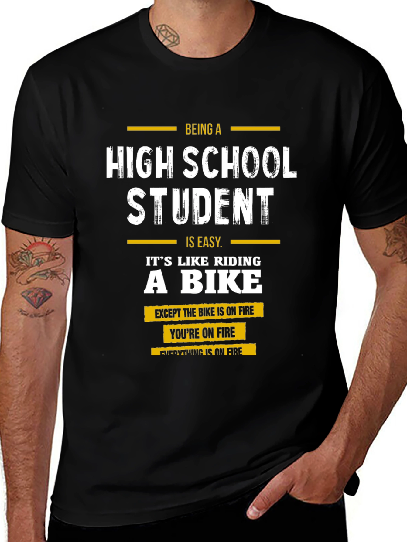 High School Student On Fire T-Shirt