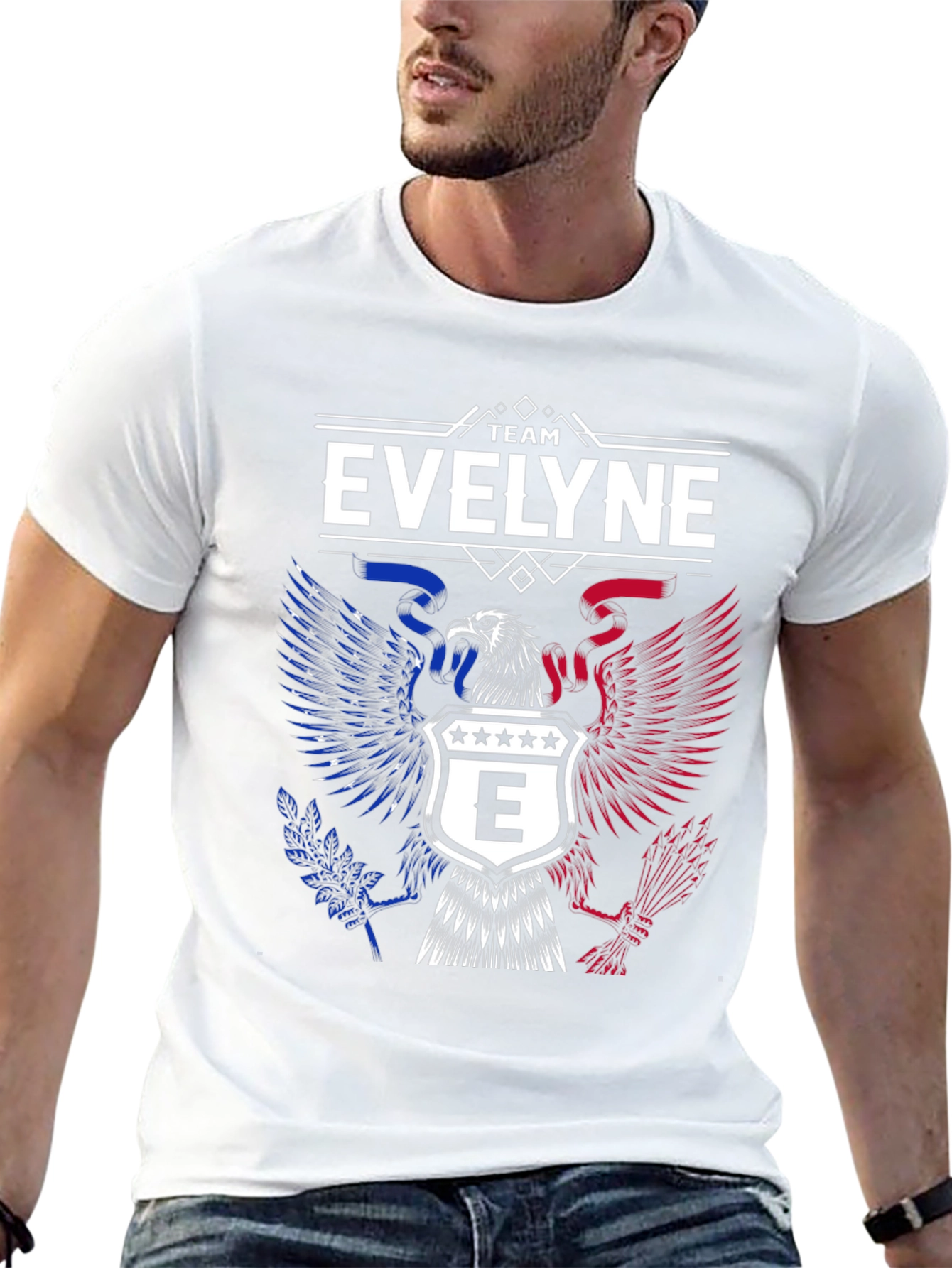 Team Evelyne Patriotic Eagle Graphic T-Shirt