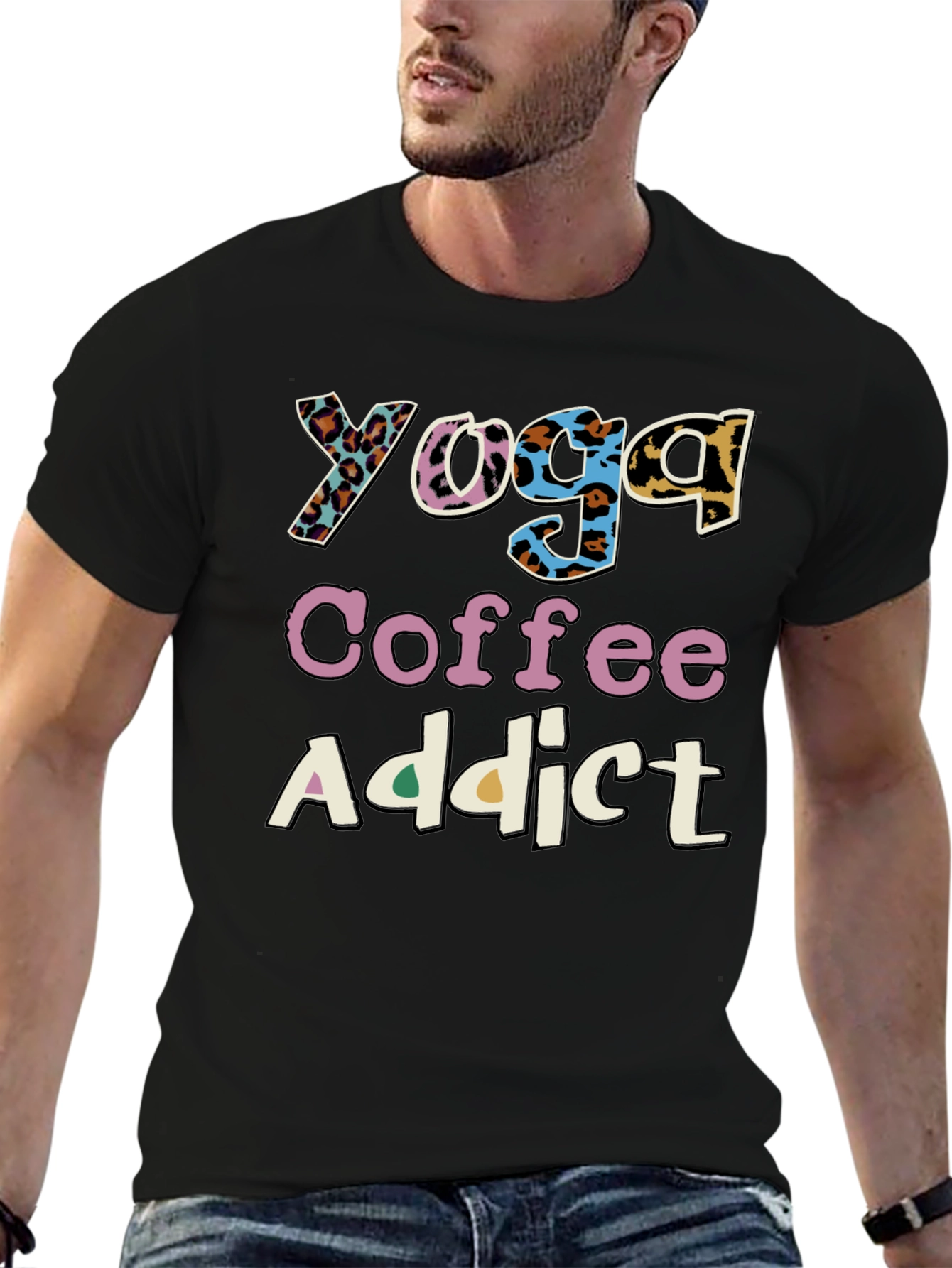 Yoga Coffee Addict Graphic Tee