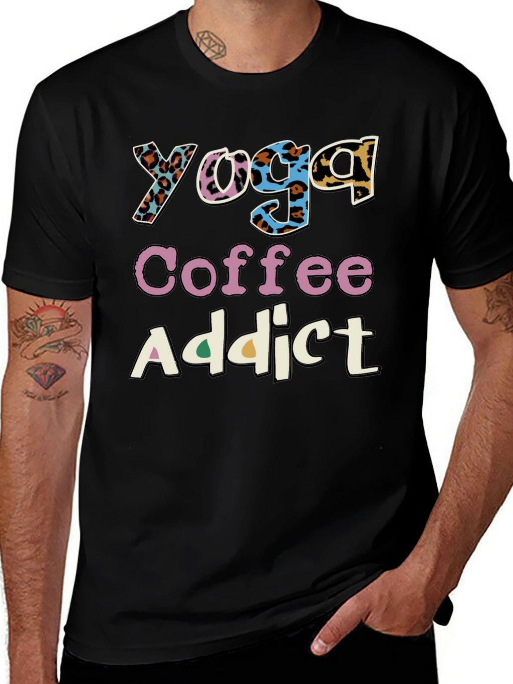 Yoga Coffee Addict Graphic Tee