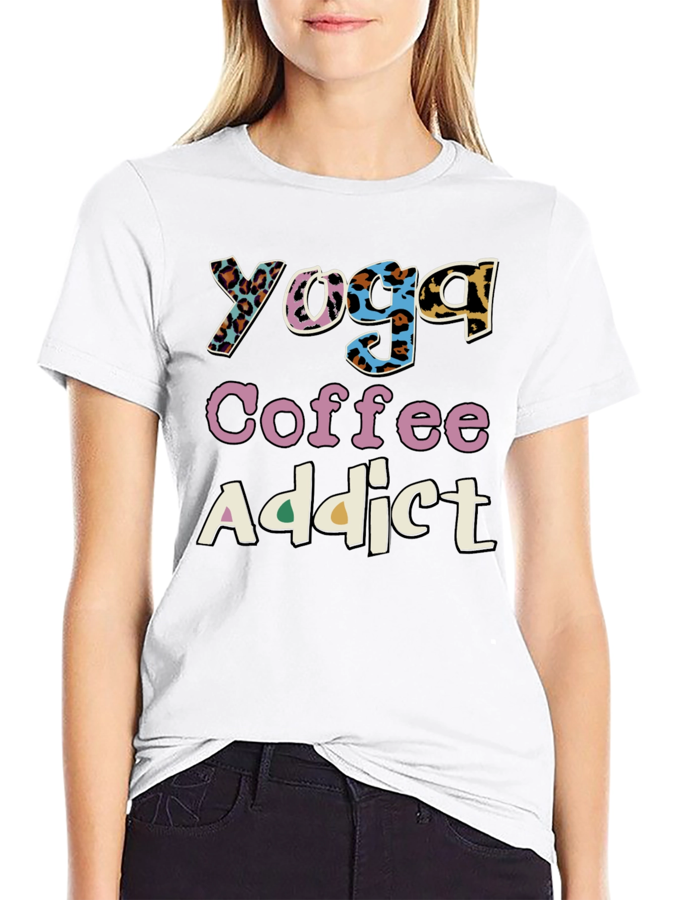 Yoga Coffee Addict Graphic Tee