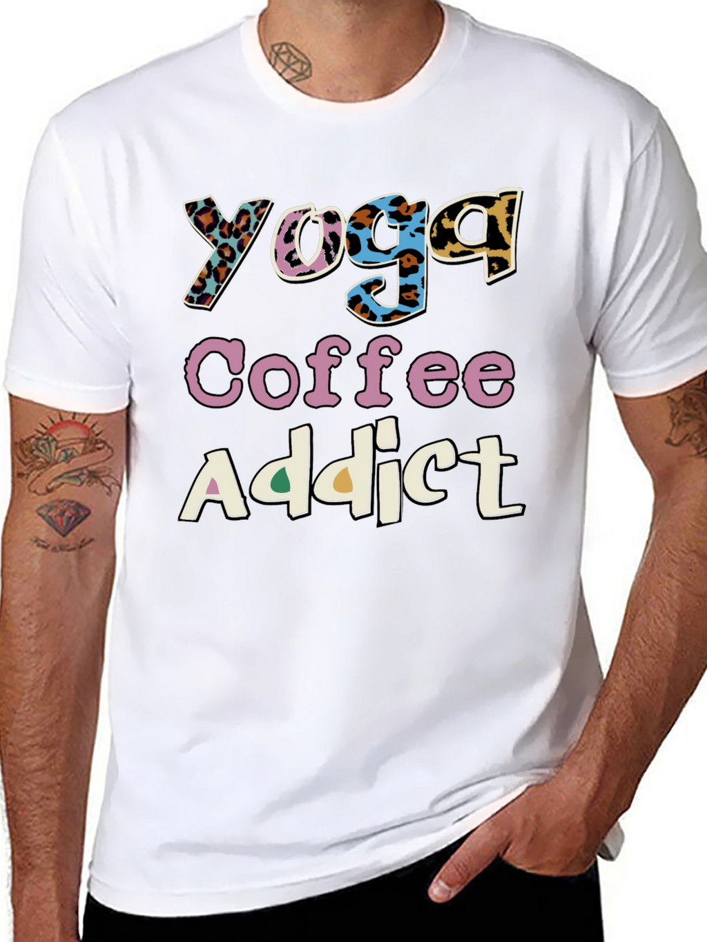 Yoga Coffee Addict Graphic Tee