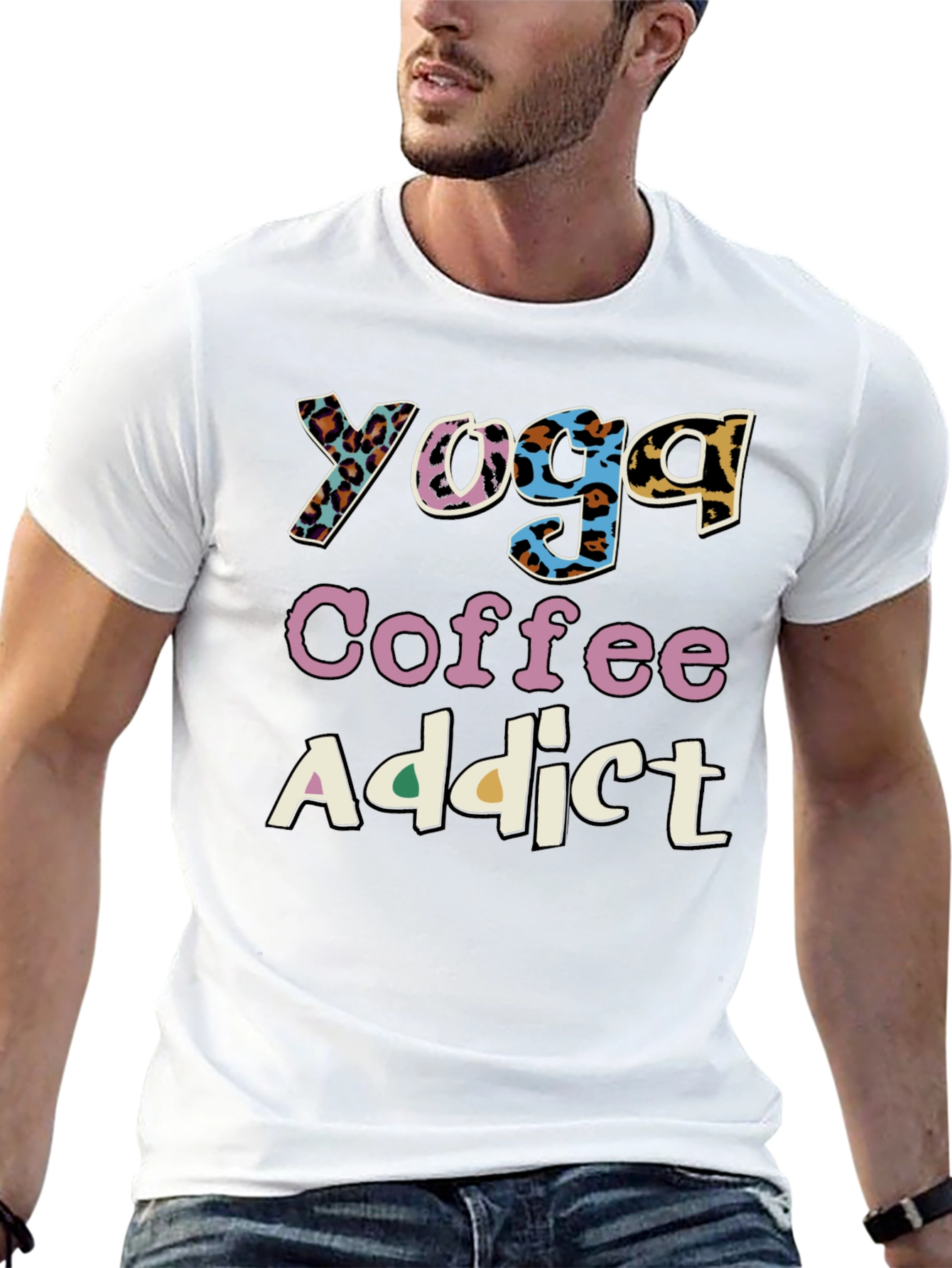Yoga Coffee Addict Graphic Tee